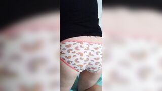 White rainbow lingerie tease