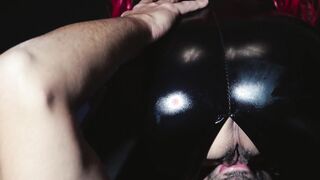 Redheaded women into rubber licked to orgasm - 4k scene