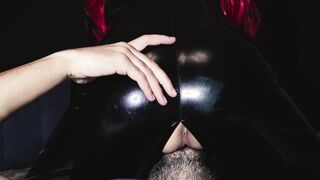 Redheaded women into rubber licked to orgasm - 4k scene