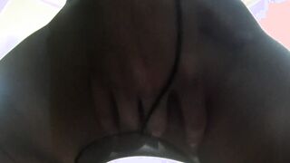 Bae into tights wants sex and caresses herself