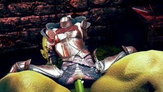 knight and goblin thrusing rough