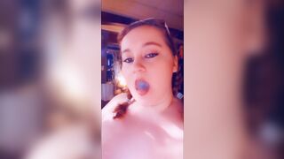 Smoking Bdsm: Baby it's cold outdoor.