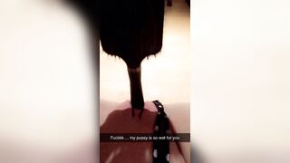 Sexting my step guy on Snapchat until he fucks me and jizzes inside my snatch!