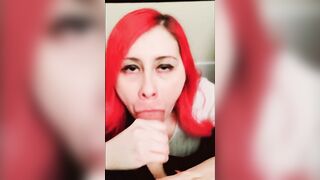 Gothic Ginger Eros Empress Bj cum into mouth drink
