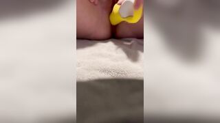 Cumming with my sex toy mini sex tape