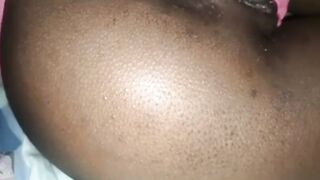 Skinny african loves ass play