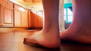 Food Stomp Custom Bread Barefoot High Heel Wedge Female Domination Fan Order