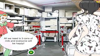 Long Lactating Titties Boss Milked || Milk Machine