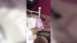 Part one: Cutie Grandma simple FELLATIO on big black dick Grandson