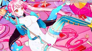 Anime Uncensored Bombshell Magical chick Grope Herself at the Circus