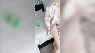 Lotion my Mom Body and My Foot.