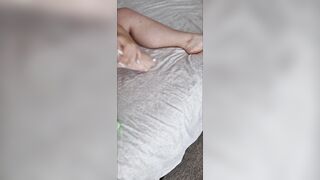 Lotion my Mom Body and My Foot.