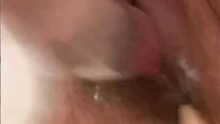 Upclose Solo Female Creamy Masturbation