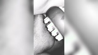 Anal nailed fiance with body massager attempts Double Penetration