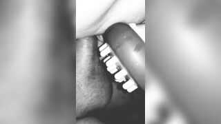 Anal nailed fiance with body massager attempts Double Penetration