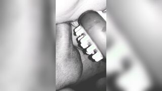 Anal nailed fiance with body massager attempts Double Penetration