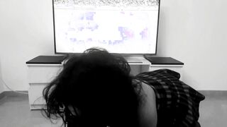 Kinktober day 19 - Watching TV KINK:Get a Oral Sex while watching Atlético-Liverpool Champions League