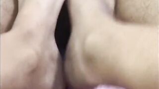 she likes to do devils pedicure she wants all her cum this bimbo