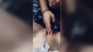 Finger me harder Daddy! mom Angel inside white gets 4 fingering of satisfaction