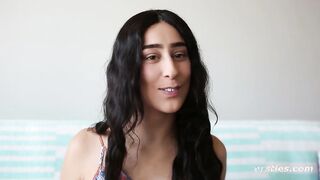 Adorable Goddess Fists a Bombshell Dark Haired