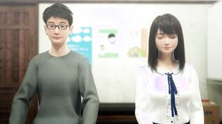 crazy sexy japanese student interviewed by world's monstrous cartoon - part 01 ❤︎ 60fps