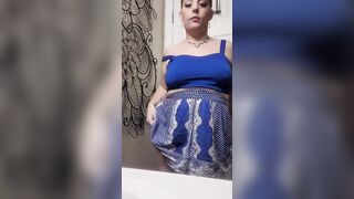 Sneaking away after party to tease myself into the restroom with my incredible sexy foot exposed