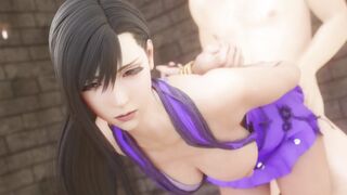 final fantasy vulgar tifa into dress bound up fucks long dick inside outdoor without being shy ❤︎ 60fps sfm