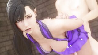 final fantasy vulgar tifa into dress bound up fucks long dick inside outdoor without being shy ❤︎ 60fps sfm