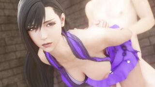 final fantasy vulgar tifa into dress bound up fucks long dick inside outdoor without being shy ❤︎ 60fps sfm