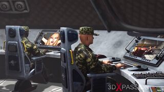 Plowed system into Area 51. Female android fucks rough a