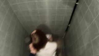 19 yo year older whore fucks into a public bathroom.