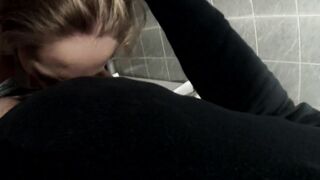 19 yo year older whore fucks into a public bathroom.