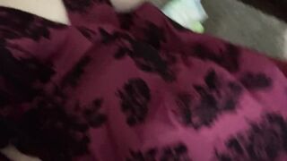 Barely Legal babysitter squirts under dress while baby is home.. wet toy