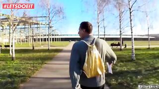German Long Butt Teen Wants it Hard in the Bums-Bus