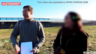 German Long Butt Teen Wants it Hard in the Bums-Bus