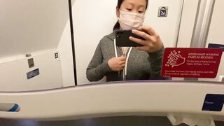 I get SO lusty on the plane! I had to play with my swollen chinese melons