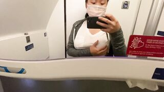 I get SO lusty on the plane! I had to play with my swollen chinese melons