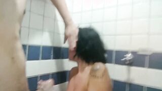 Fucking throat and slamming tinder bitch inside the face