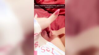 Sexting my best friends dad on Snapchat until I squirt EVERYWHERE!