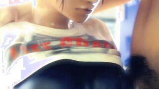 vulgar long breasts buruma chinese chick boob-played by world's giant monster penis ❤︎ 60fps sfm