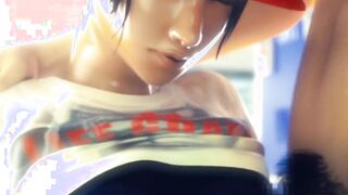vulgar long breasts buruma chinese chick boob-played by world's giant monster penis ❤︎ 60fps sfm