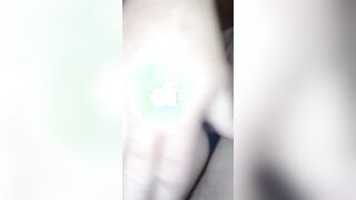 Bubble booty bouncing on huge huge fat white dick till she creams