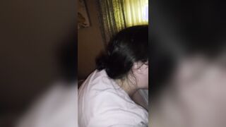 Sucking Off his big black dick until he ejaculates down my throat