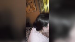 Sucking Off his big black dick until he ejaculates down my throat