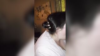 Sucking Off his big black dick until he ejaculates down my throat