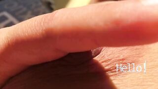 Sunbathing and having fun with my melons - adorable nipples