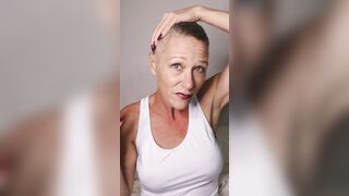 Kiki Smoking After Buzz Cut