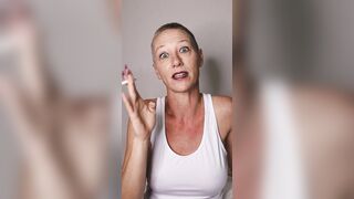 Kiki Smoking After Buzz Cut