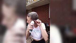 Kiki Deez Give Herself a Buzz Cut