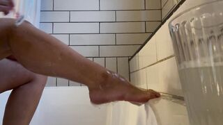 Domme cougar Makes a Unique Swallow for Feet Sub (Verbal Humiliation, Domination, Human Bathroom)